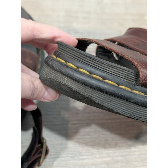 Dr Doc Martens Vegan Blaire Sandals Womens 5 EU 36 Brown Chunky Bouncing Sole - Picture 14 of 16